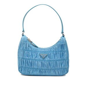 PRADA Blue Leather Shoulder Bag